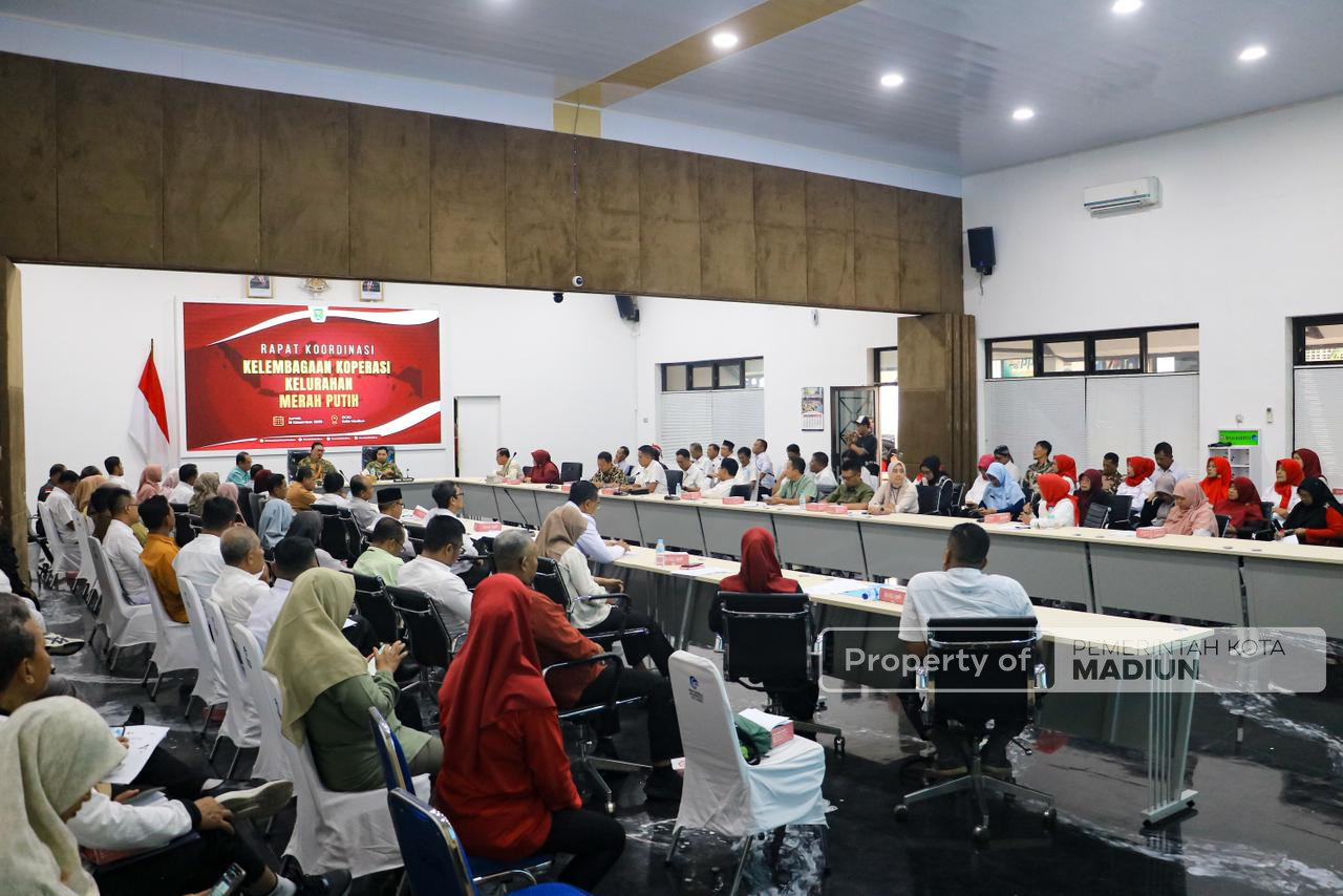 Gelar Rapat Koordinasi, Wali Kota Madiun Dorong Penguatan KKMP sebagai Penggerak Ekonomi Kerakyatan