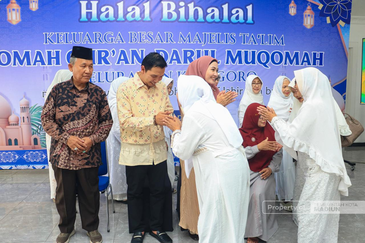 Hadiri Halal Bihalal Majelis Ta’lim, Plt Wali Kota Madiun Tekankan Penguatan SDM guna Pengentasan Kemiskinan