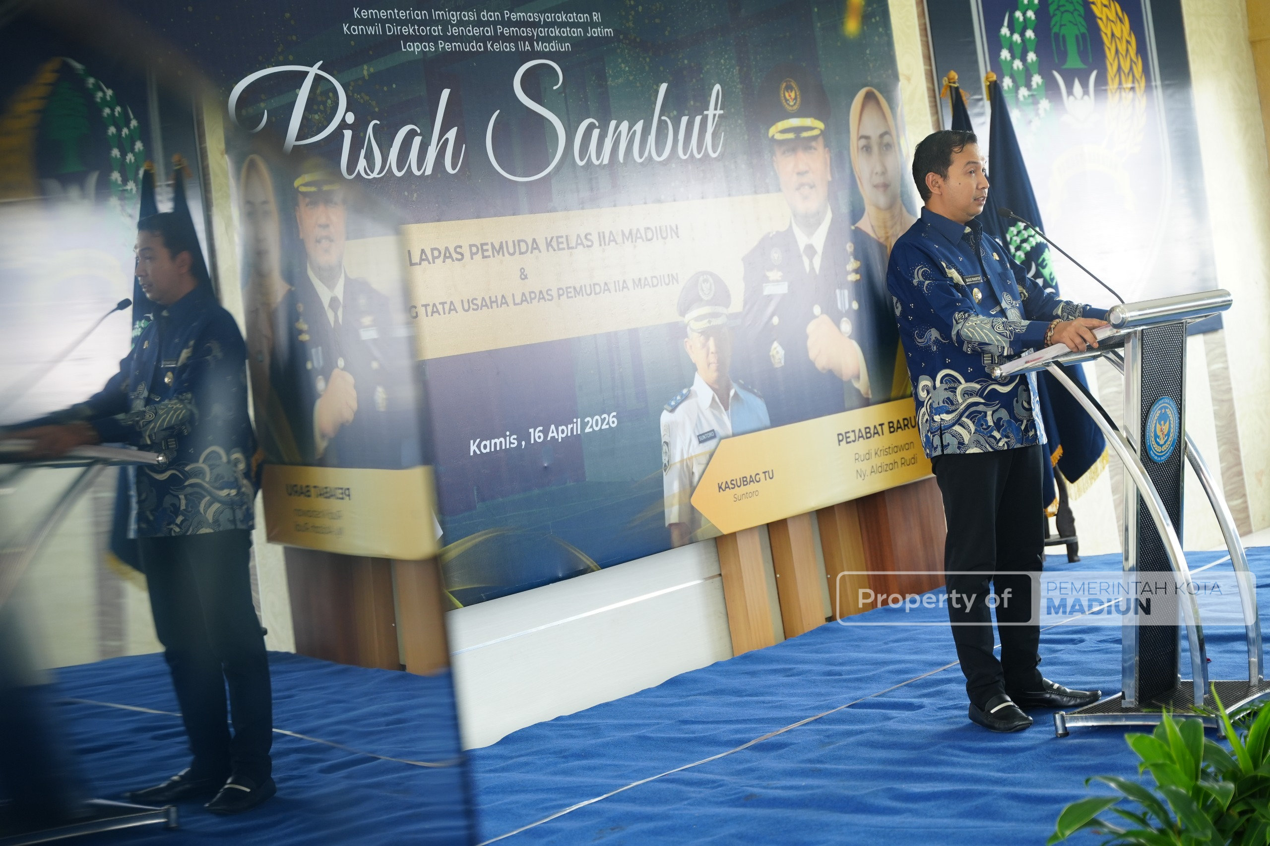 Hadiri Pisah Sambut Kalapas Lapas Pemuda IIA Madiun, Pemkot Dorong Penguatan SDM dan Inovasi