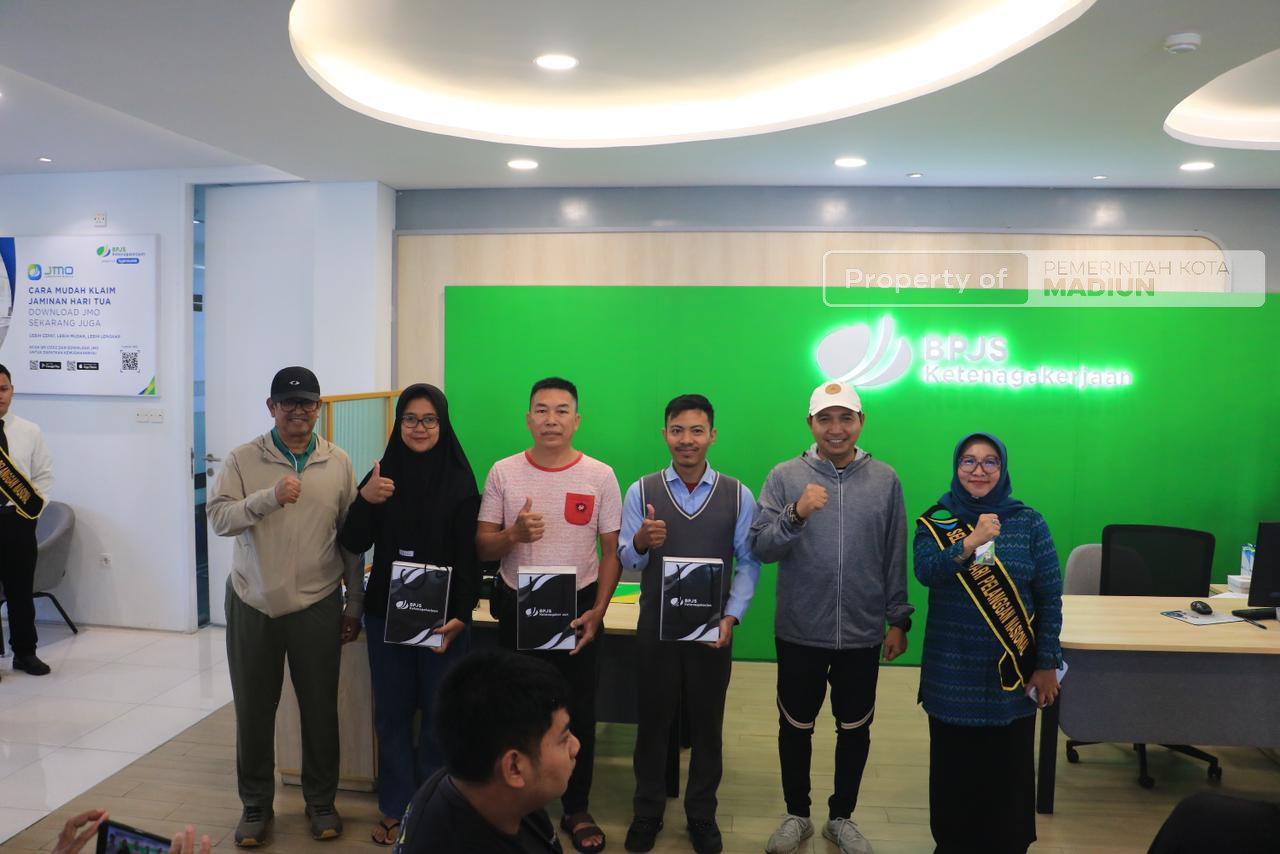 Peringatan Harpelnas, Pemkot Madiun Perkuat Perlindungan Pekerja Nonformal melalui BPJS Ketenagakerjaan
