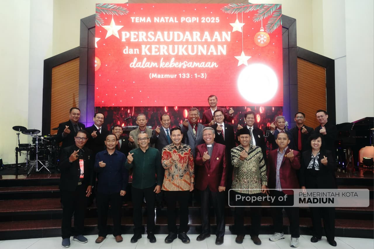 Pelantikan Pengurus PGPI Kota Madiun, Wawali Serukan Perdamaian Antarumat Beragama