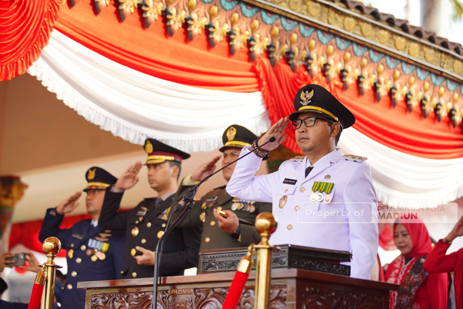 Upacara HUT Kemerdekaan Berlangsung Khidmat, Plt Wali Kota Ajak Masyarakat Berempati Untuk Korban Bencana
