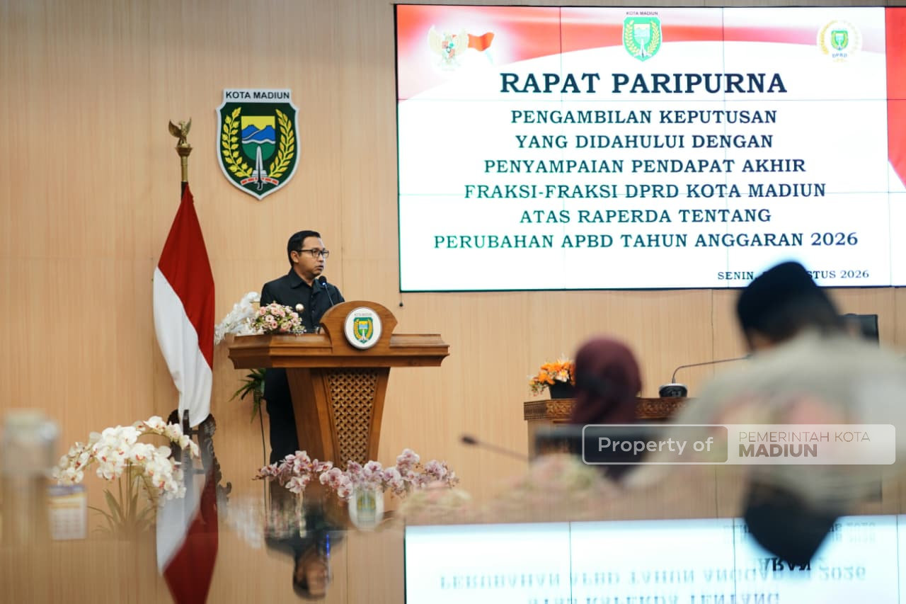Delapan Fraksi DPRD Setujui Raperda Perubahan APBD 2026, Plt Wali Kota Pastikan Catatan Jadi Perhatian