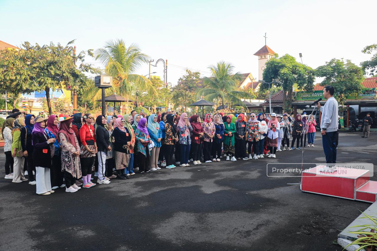 Ketika Budaya dan Olahraga Bersatu Padu, Uniknya Kartini Fun Run Perwosi Kota Madiun