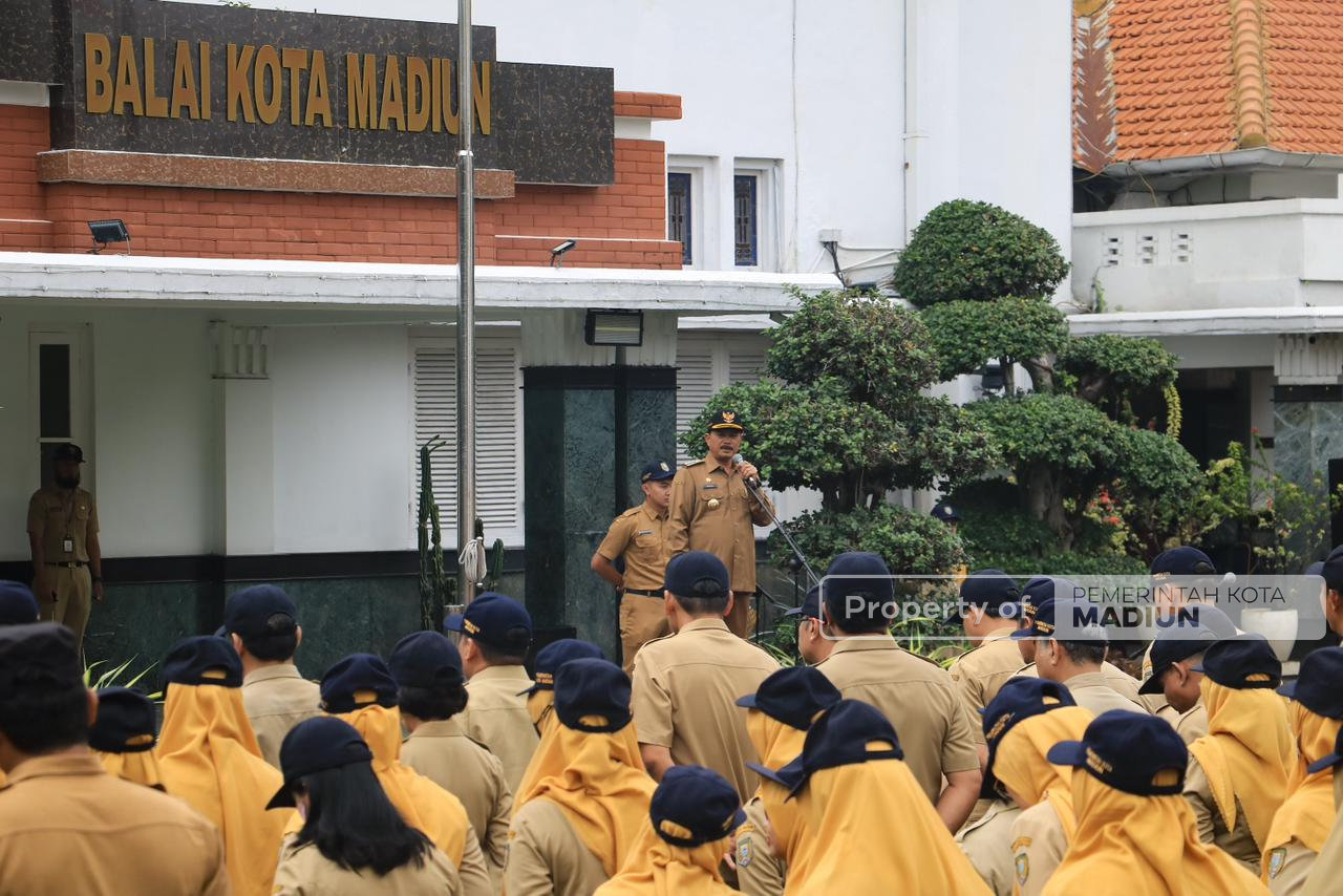 Pimpin Apel Perdana 2026, Wali Kota Maidi Tekankan Kedisiplinan ASN