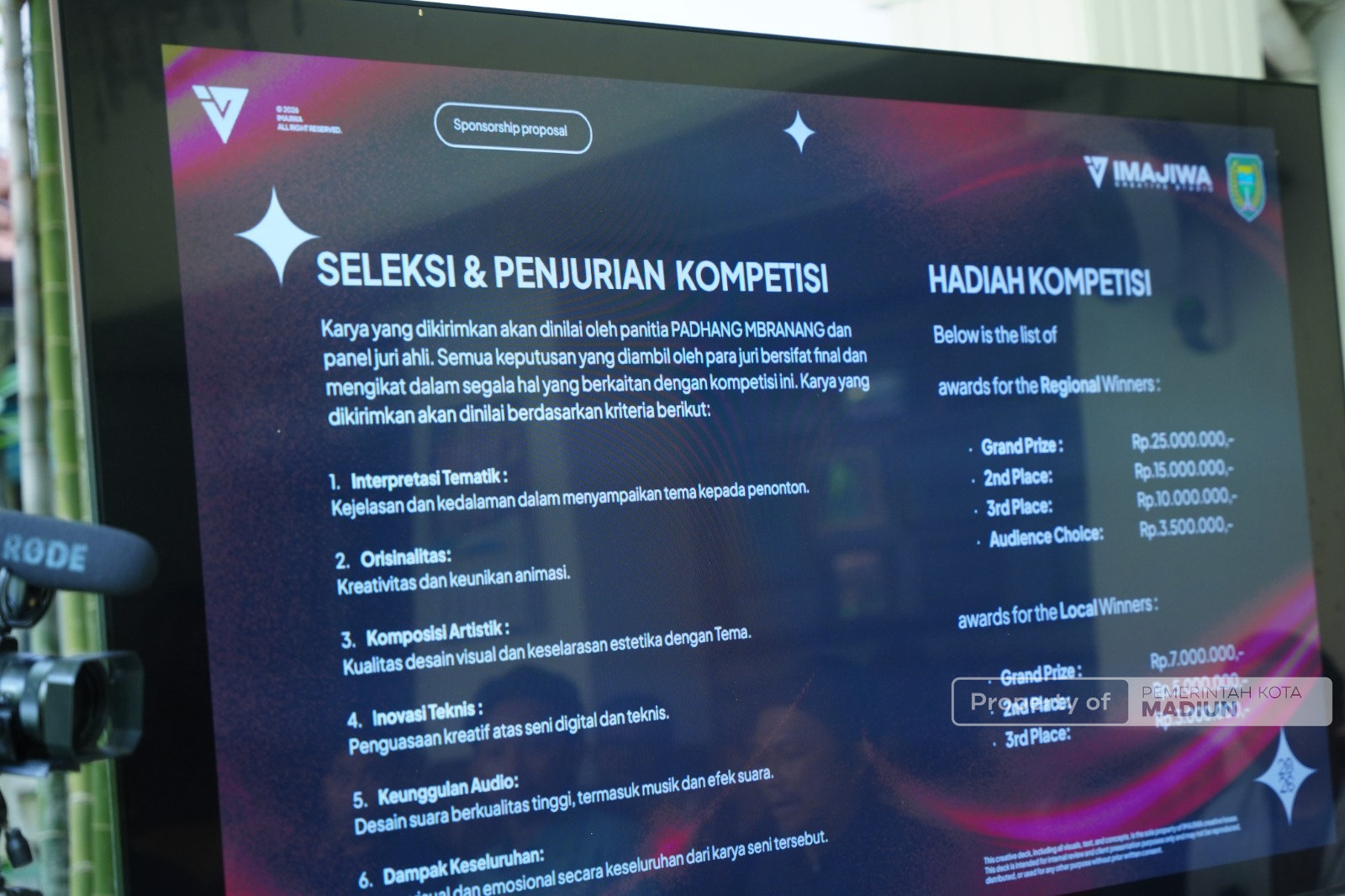 Matangkan Persiapan, Pemkot Madiun Gelar Audiensi Bahas Lomba Video Mapping Asia Tenggara “Padhang Mbranang”