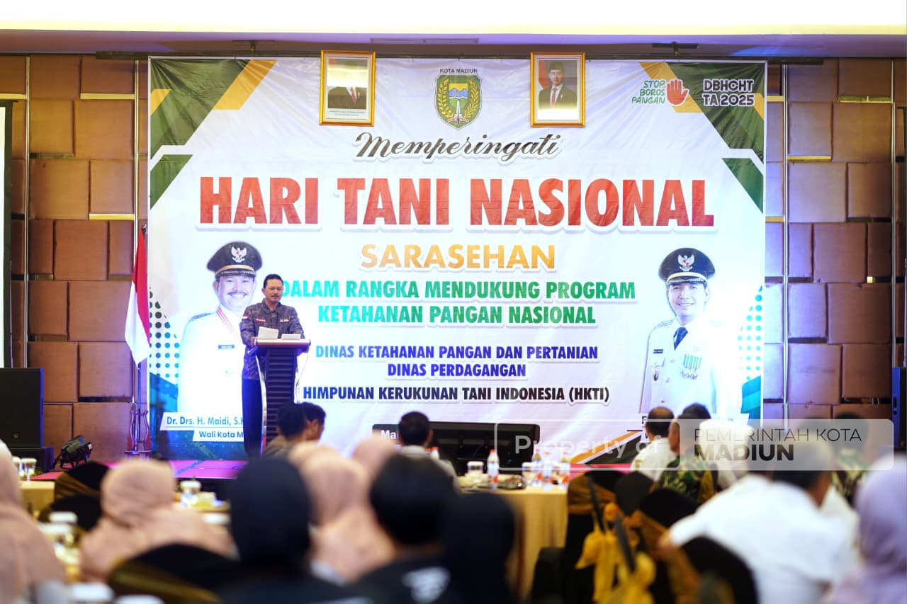 Hadiri Sarasehan Ketahanan Pangan, Wali Kota Madiun Tegaskan Ketahanan Pangan Sebagai Pilar Pembangunan Daerah