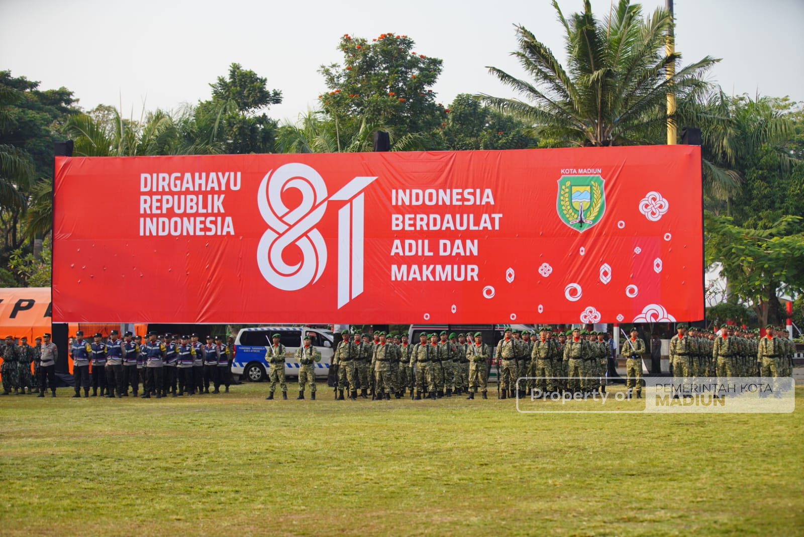 Upacara HUT Kemerdekaan Berlangsung Khidmat, Plt Wali Kota Ajak Masyarakat Berempati Untuk Korban Bencana