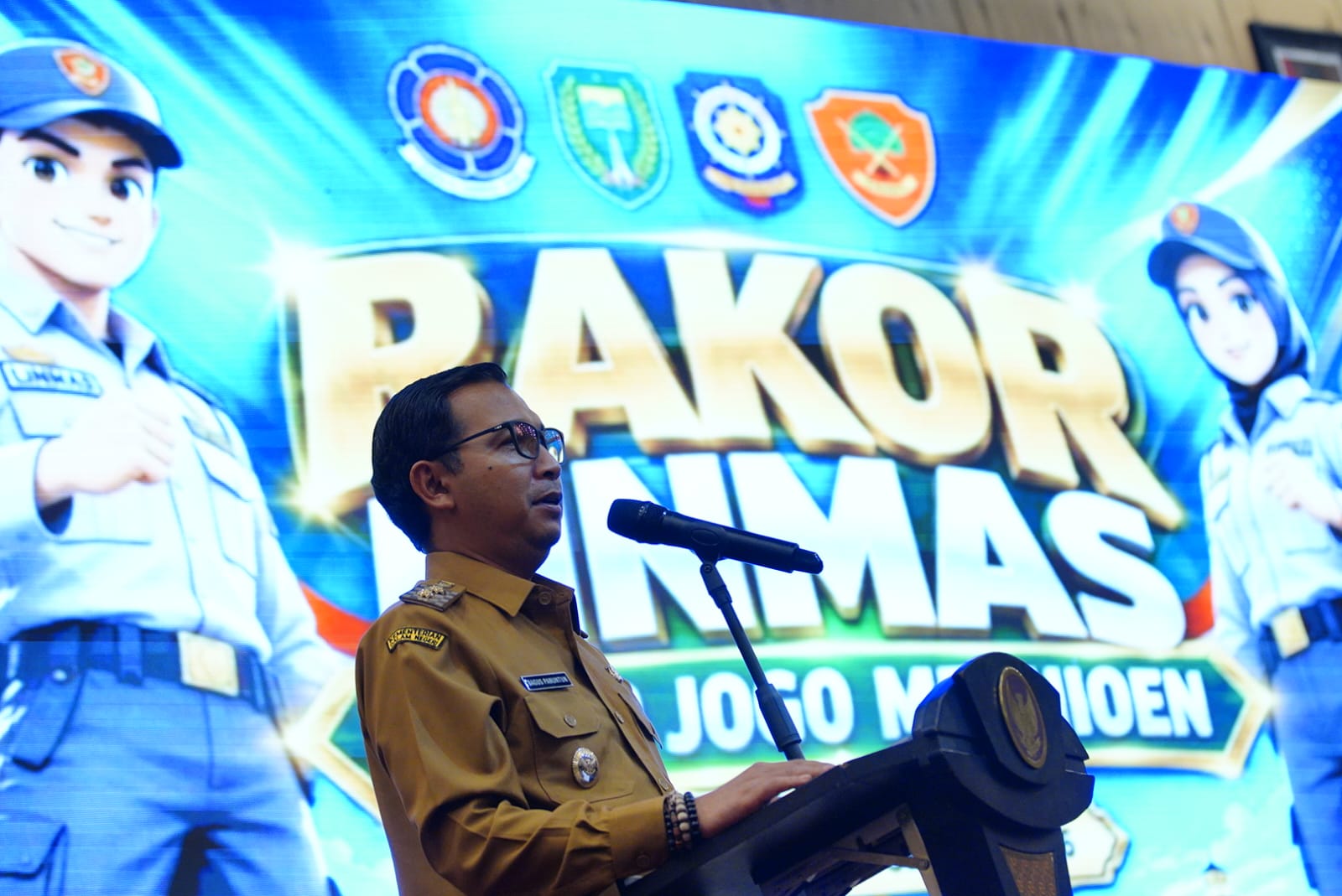 Tak Hanya TNI-Polri, Linmas Jadi Kunci Keamanan Kota Madiun