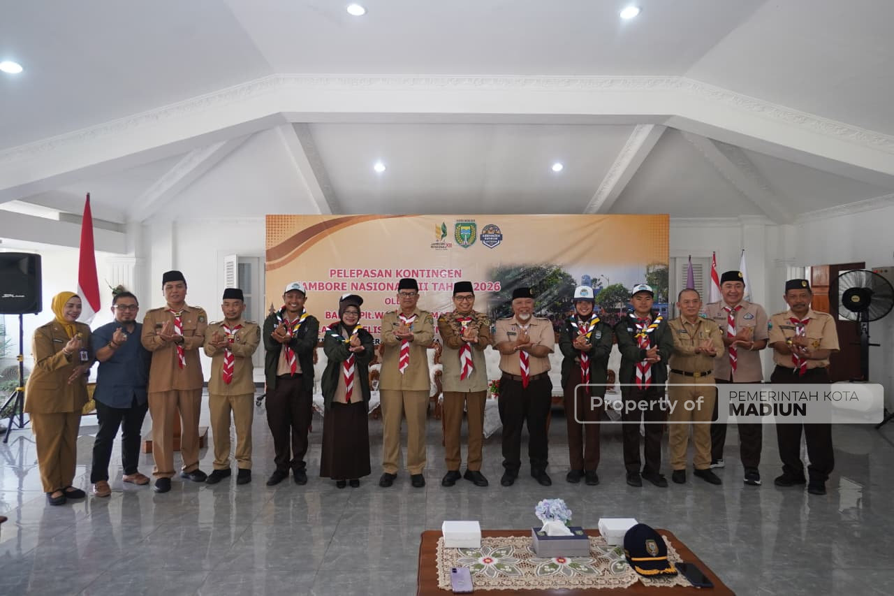 Plt Wali Kota Bekali Kontingen Jamnas XII, Minta Peserta Jadi Duta Kota Madiun