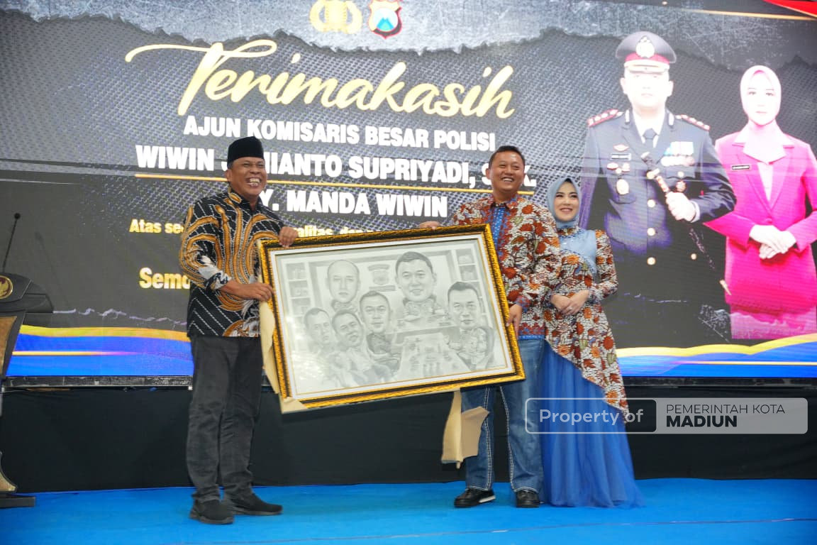 Tampuk Kepemimpinan Berganti, Plt Wali Kota Hadiri Pamit Kenal Kapolres Madiun Kota