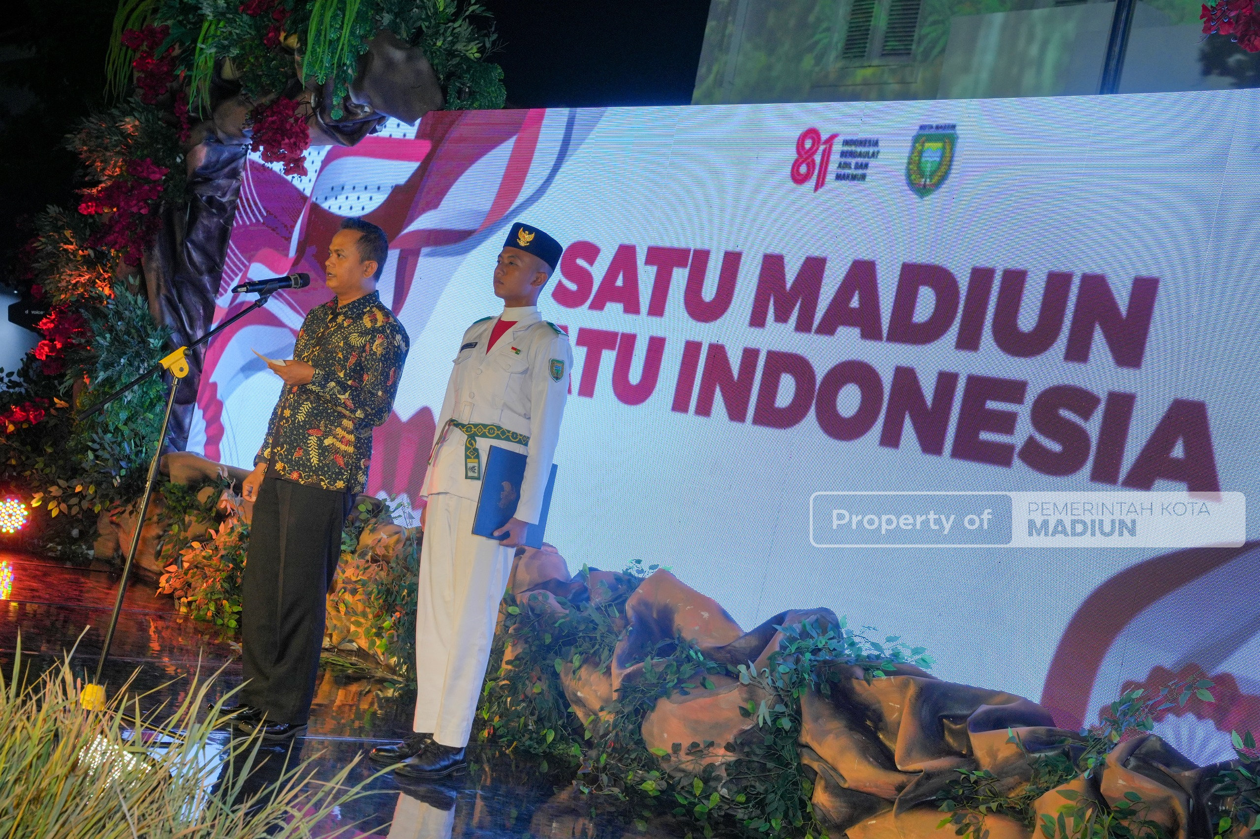 Malam Kenegaraan di Kota Madiun, Plt Wali Kota Ajak Perkuat Gotong Royong dan Peduli Sesama
